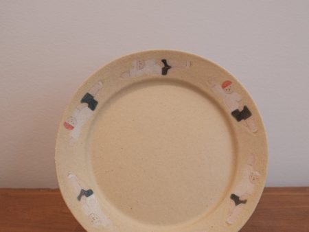 Aya Watanuki 綿貫彩 Round Plate - 20.5cm (Yellow) Online now