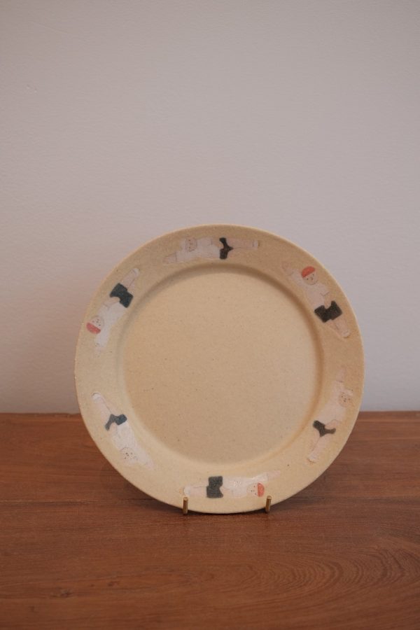 Aya Watanuki 綿貫彩 Round Plate - 20.5cm (Yellow) Online now