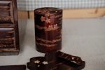 Yatsuyanagi Inlay Falling Sakura Akita Cherry Bark Work Tea Canister Supply