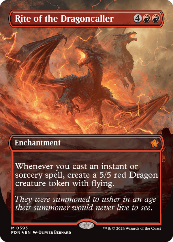 Rite of the Dragoncaller (Mana Foil) [Foundations] Hot on Sale