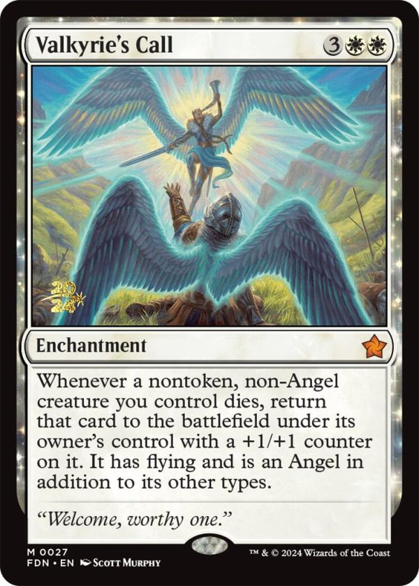 Valkyrie s Call [Foundations Prerelease Promos] Supply