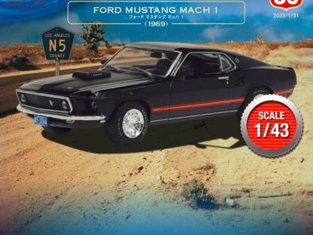 DeAGOSTINI 1 43 American Car Collection #36 FORD MUSTANG MACH 1 1969 Model Car JAPAN Hot on Sale