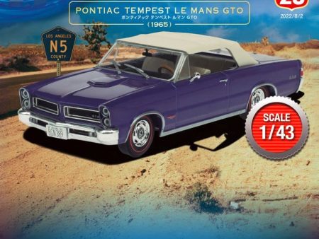 DeAGOSTINI 1 43 American Car Collection #23 PONTIAC TEMPEST LE MANS GTO 1965 Model Car JAPAN Fashion