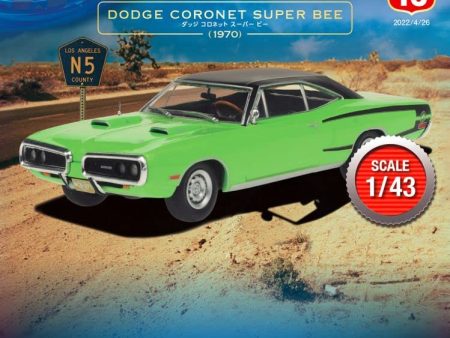 DeAGOSTINI 1 43 American Car Collection #16 DODGE CORONET SUPER BEE 1970 Model Car JAPAN Fashion