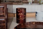 Yatsuyanagi Inlay Falling Sakura Akita Cherry Bark Work Tea Canister Supply