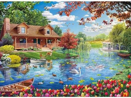 Angelo Bonito Shining Swan River 1000 Piece Jigsaw Puzzle APPLEONE 1000-880 JAPAN For Cheap