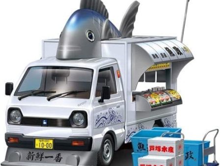 AOSHIMA 1 24 Fish Shop Mobile Sales Series No.1 063378 Model kit Supply