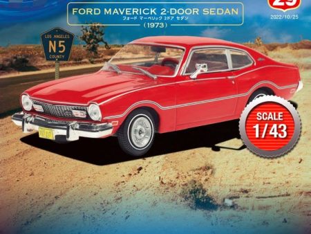 DeAGOSTINI 1 43 American Car Collection #29 FORD MAVERICK 2-DOOR SEDAN 1973 Model Car JAPAN Discount