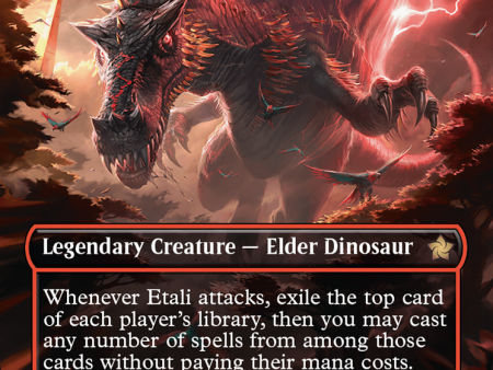 Etali, Primal Storm (Borderless) (Mana Foil) [Foundations] Fashion