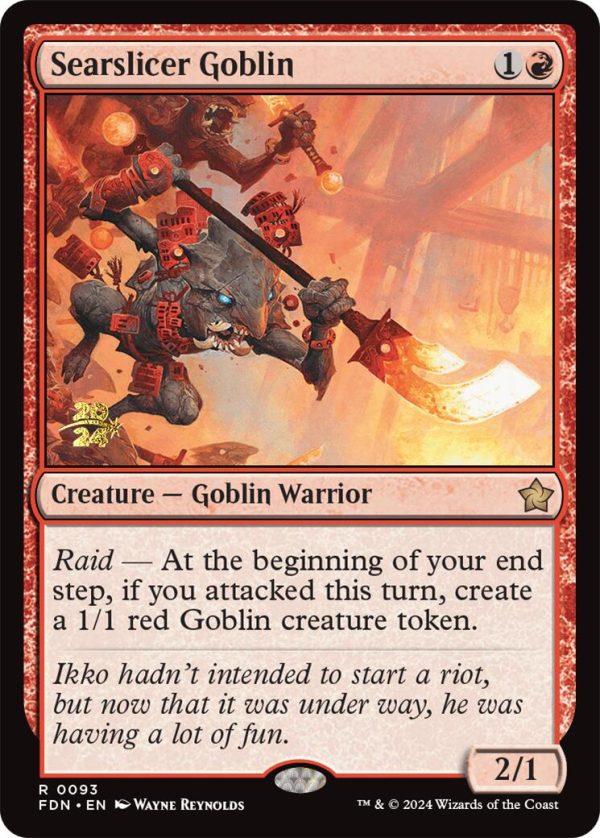 Searslicer Goblin [Foundations Prerelease Promos] For Cheap