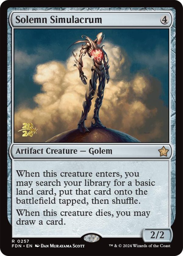 Solemn Simulacrum [Foundations Prerelease Promos] Cheap