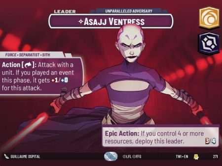 Asajj Ventress - Unparalleled Adversary (Showcase) (271) [Twilight of the Republic] Online