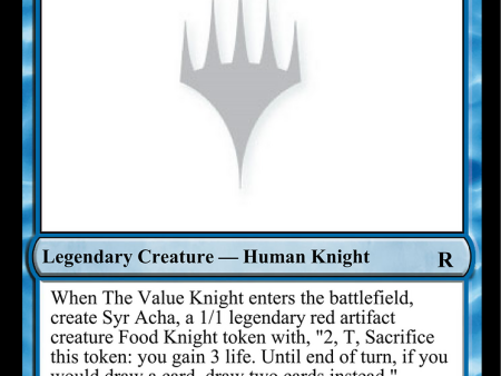 The Value Knight [Unknown Event] For Sale