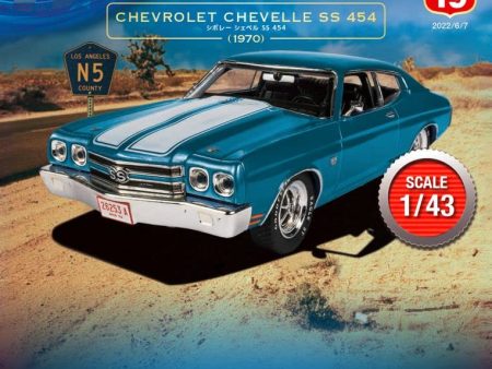 DeAGOSTINI 1 43 American Car Collection #19 CHEVROLET CHEVELLE SS 454 1970 Model Car JAPAN Online now