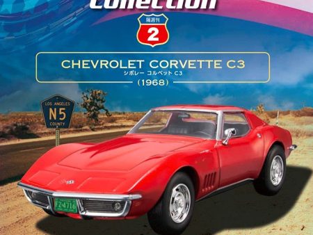 DeAGOSTINI 1 43 American Car Collection #2 CHEVROLET CORVETTE C3 1968 Model Car JAPAN Discount