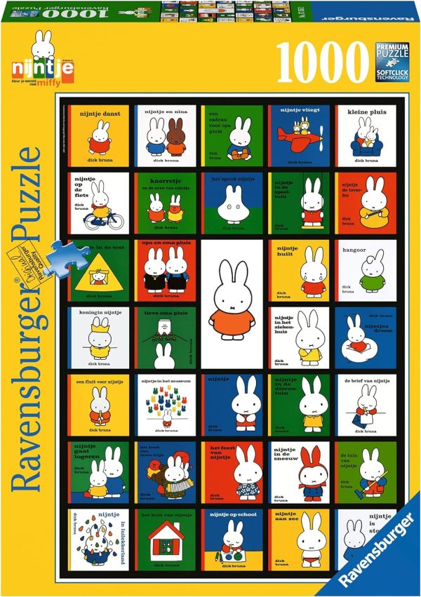 Miffy Book Cover 1000 Piece Jigsaw Puzzle Ravensburger ‎171552 JAPAN Online now