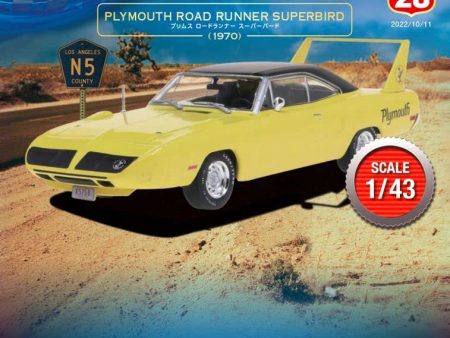 DeAGOSTINI 1 43 American Car Collection #28 PLYMOUTH ROAD RUNNER SUPERBIRD 1970 Model Car JAPAN For Cheap