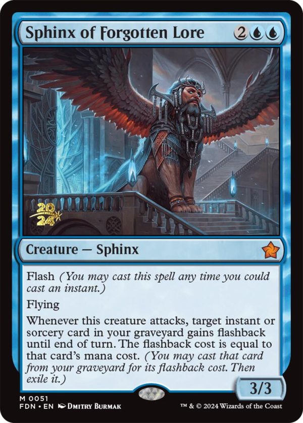 Sphinx of Forgotten Lore [Foundations Prerelease Promos] Online Hot Sale