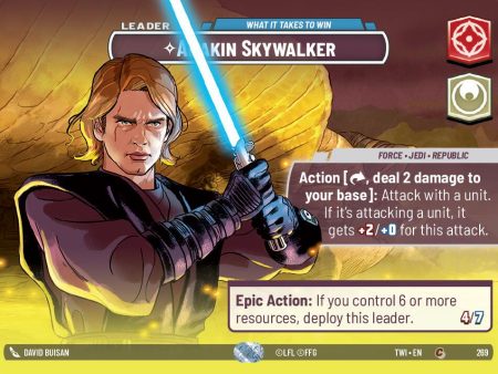 Anakin Skywalker - What it Takes to Win (Showcase) (269) [Twilight of the Republic] on Sale