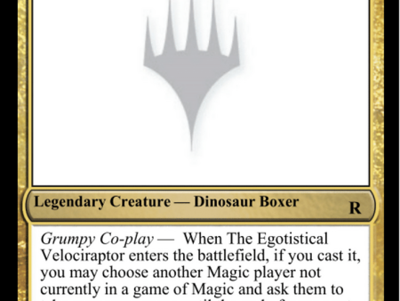 The Egotistical Velociraptor [Mystery Booster 2 Playtest Cards] Hot on Sale