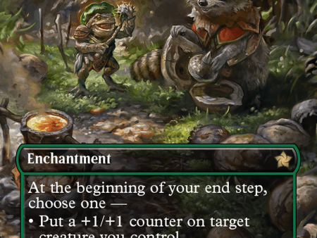 Sylvan Scavenging (Borderless) (Mana Foil) [Foundations] Fashion