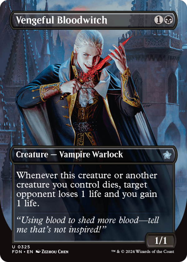 Vengeful Bloodwitch (Borderless) [Foundations] For Cheap