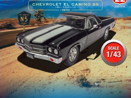 DeAGOSTINI 1 43 American Car Collection #22 CHEVROLET EL CAMINO SS 1970 Model Car JAPAN Discount