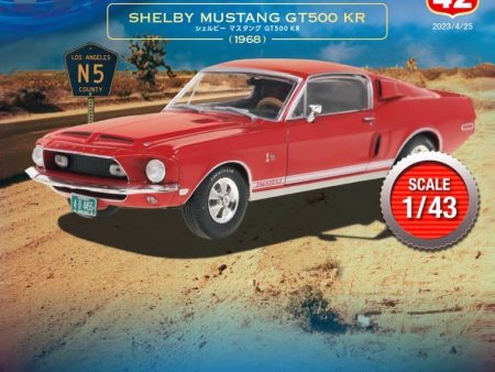 DeAGOSTINI 1 43 American Car Collection #42 SHELVY MUSTANG GT500 KR Model Car JAPAN Cheap