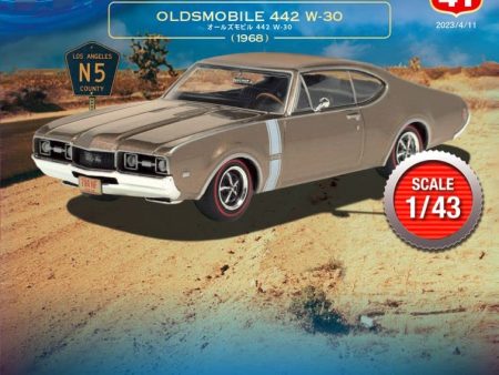 DeAGOSTINI 1 43 Amercan Car Collection #41 OLDSMOBILE 442 W-30 1968 Model Car 1968 JAPAN Cheap