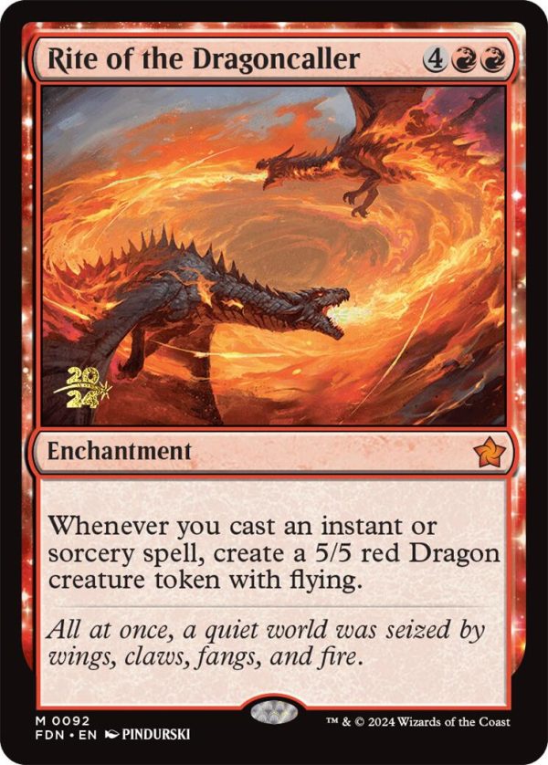 Rite of the Dragoncaller [Foundations Prerelease Promos] Online Hot Sale