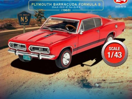 DeAGOSTINI 1 43 American Car Collection #24 PLYMOUTH BARRACUDA FORULA S 1968 Model Car JAPAN For Discount