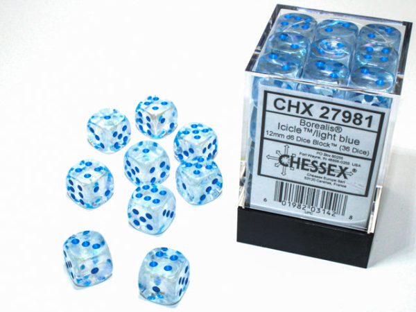 Borealis 12mm D6 (36 dice) For Sale