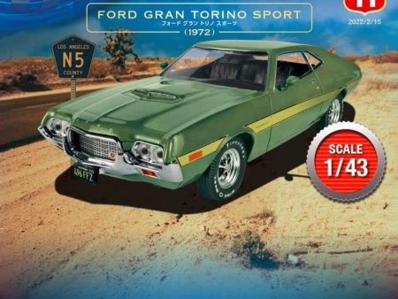 DeAGOSTINI 1 43 American Car Collection #11 FORD GRAN TORINO SPORT 1972 Model Car JAPAN Online now