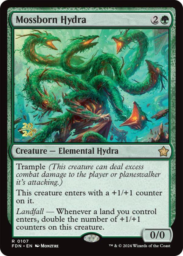 Mossborn Hydra [Foundations Prerelease Promos] Hot on Sale