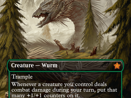 Quilled Greatwurm (Borderless) [Foundations] Supply