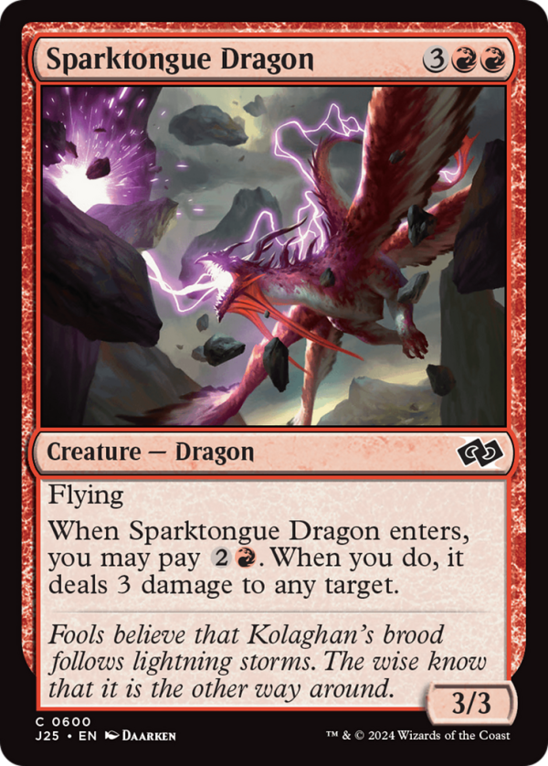 Sparktongue Dragon [Foundations Jumpstart] For Sale