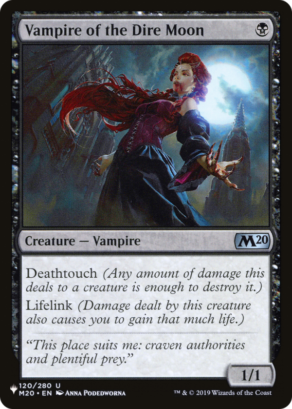 Vampire of the Dire Moon [The List] Discount