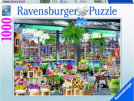 Amsterdam Flower Market 1000 Piece Jigsaw Puzzle Ravensburger 4‎6172764 JAPAN Cheap